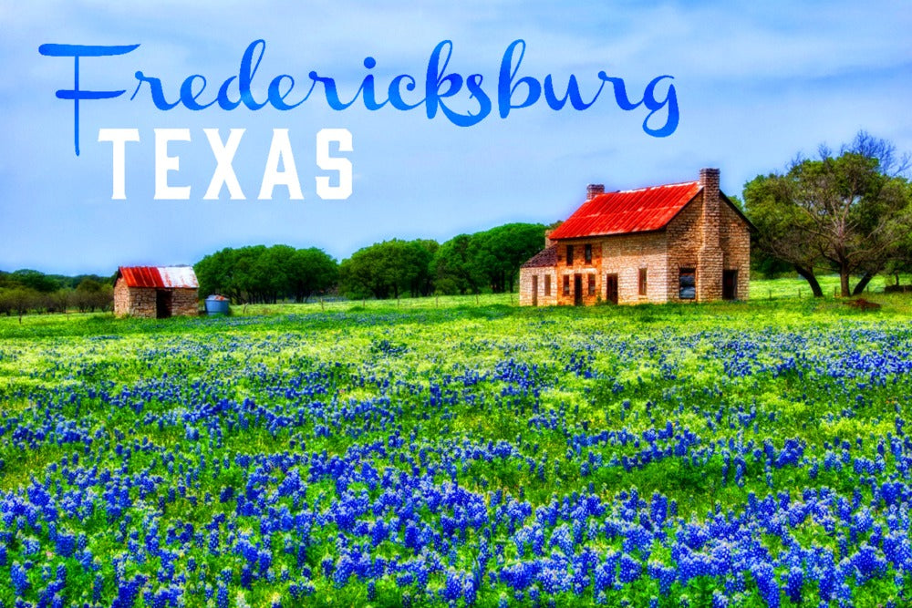 "Fredericksburg, Texas—Bluebonnets" Giclée Art Print - Texas Time Gifts and Fine Art