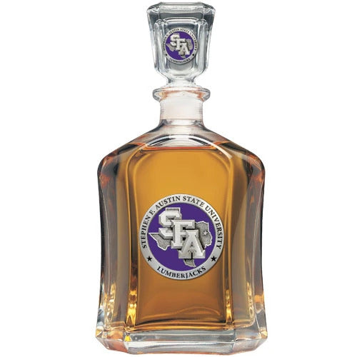 "Stephen F. Austin State University" 24 Oz Capitol Decanter - Texas Time Gifts and Fine Art 