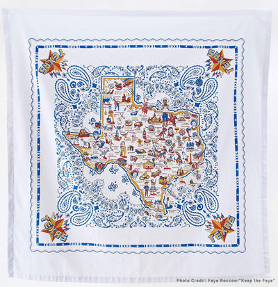 "Texas" Tablecloth - Texas Time Gifts and Fine Art