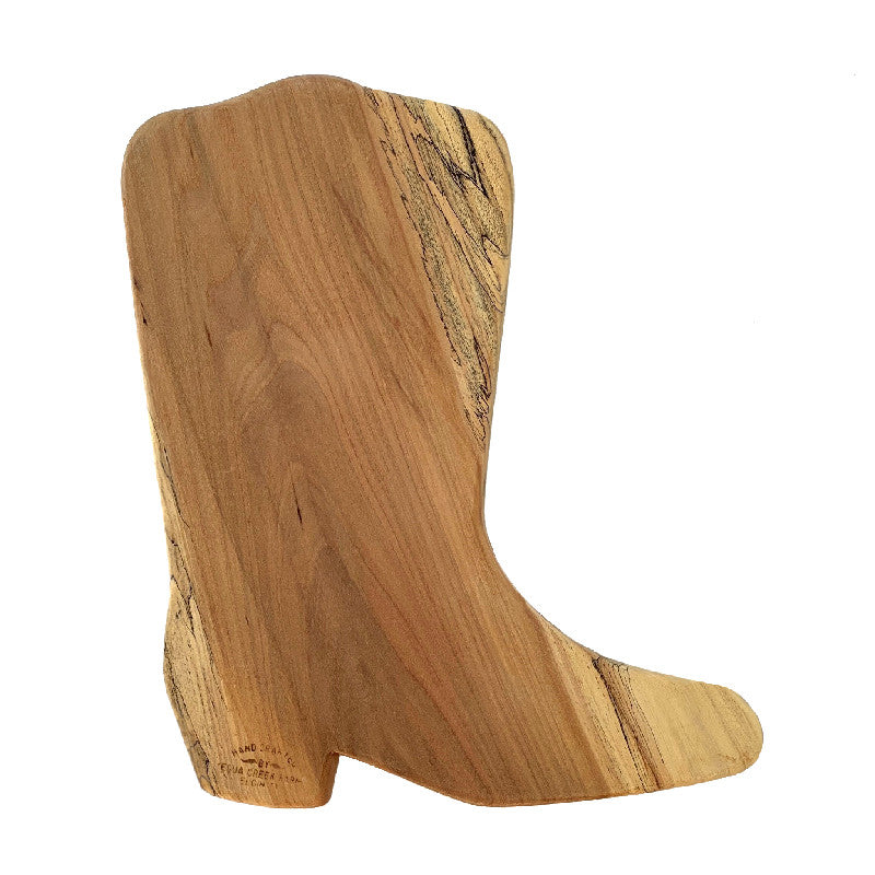 "Big Boot" Rustic Pecan Hardwood Cutting Board - Texas Time Gifts and Fine Art