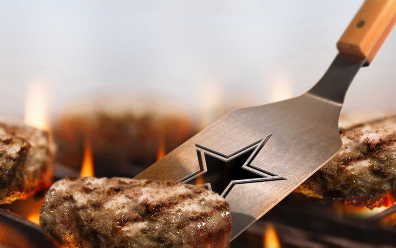 "Dallas Cowboys" Stainless Steel 3-Piece BBQ Tool Set—Special Price All Summer Long, Shipping Included! - Texas Time Gifts and Fine Art