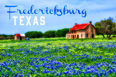 "Fredericksburg, Texas—Bluebonnets" Giclée Art Print - Texas Time Gifts and Fine Art