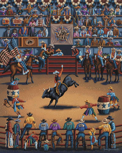 "Rodeo Days" Canvas Gallery Wrap Wall Art - Texas Time Gifts and Fine Art