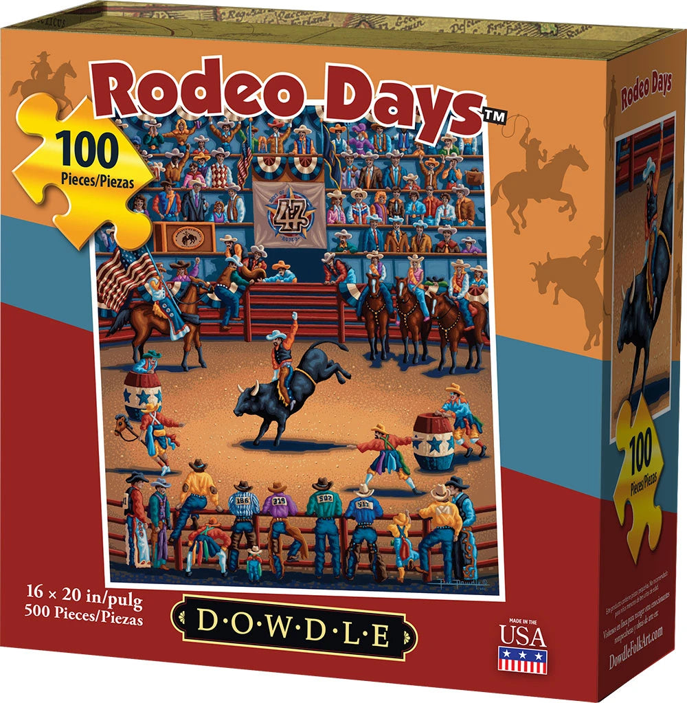 Dowdle Jigsaw Puzzle - Rodeo Days - 100 Piece