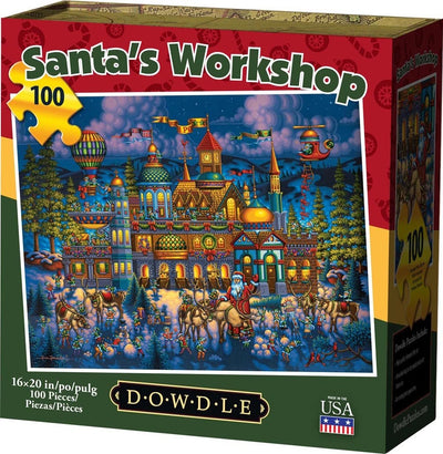 "Santa's Workshop" Jigsaw Puzzle - Texas Time Gifts and Fine Art