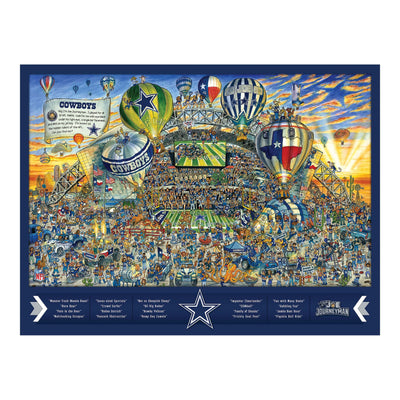 Dallas Cowboys "Joe Journeyman" Jigsaw + Search Puzzle - Texas Time Gifts and Fine Art