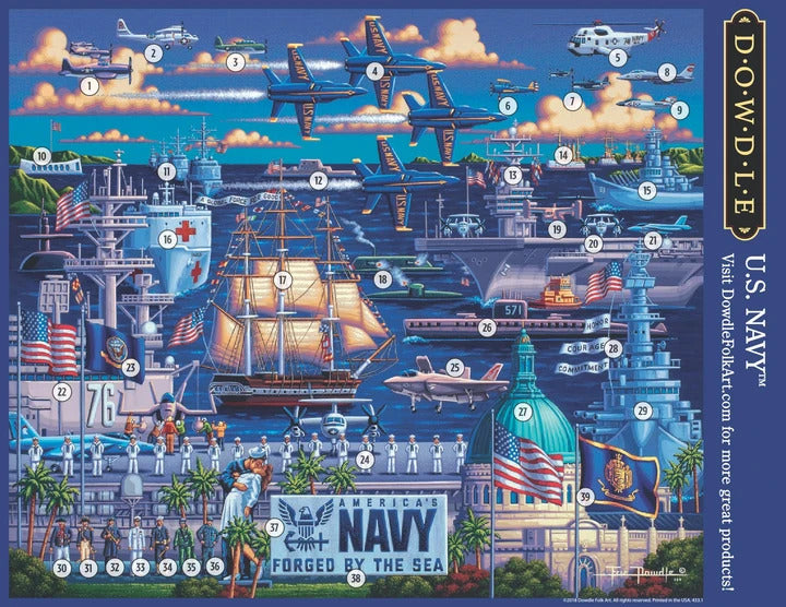 "U.S. Navy" Jigsaw Puzzle - Texas Time Gifts and Fine Art