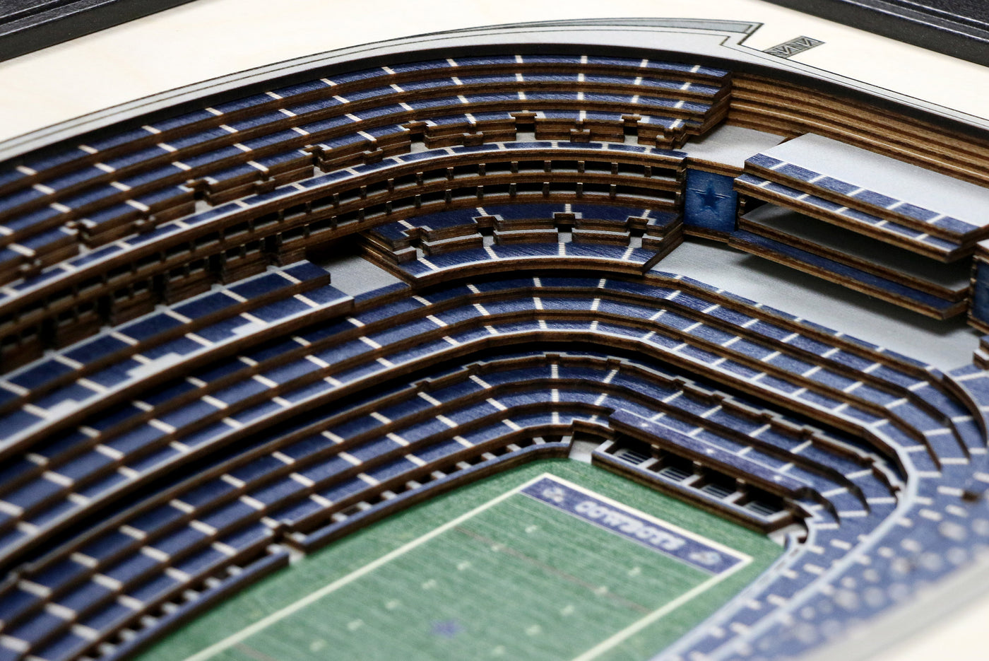 Dallas Cowboys 25-Layer 3D "StadiumViews" Wall Decor - Texas Time Gifts and Fine Art 