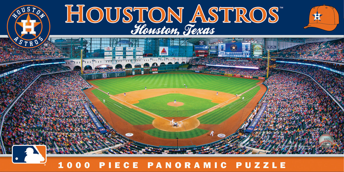 Panoramic Jigsaw Puzzle Collection "Houston Astros" MLB Panoramics (Minute Maid Park) 1000 Piece Jigsaw Puzzle - Texas Time Gifts and Fine Art