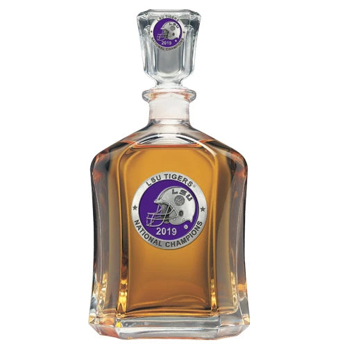 "LSU Tigers National Champions 2019" 24 Oz Capitol Decanter - Texas Time Gifts and Fine Art