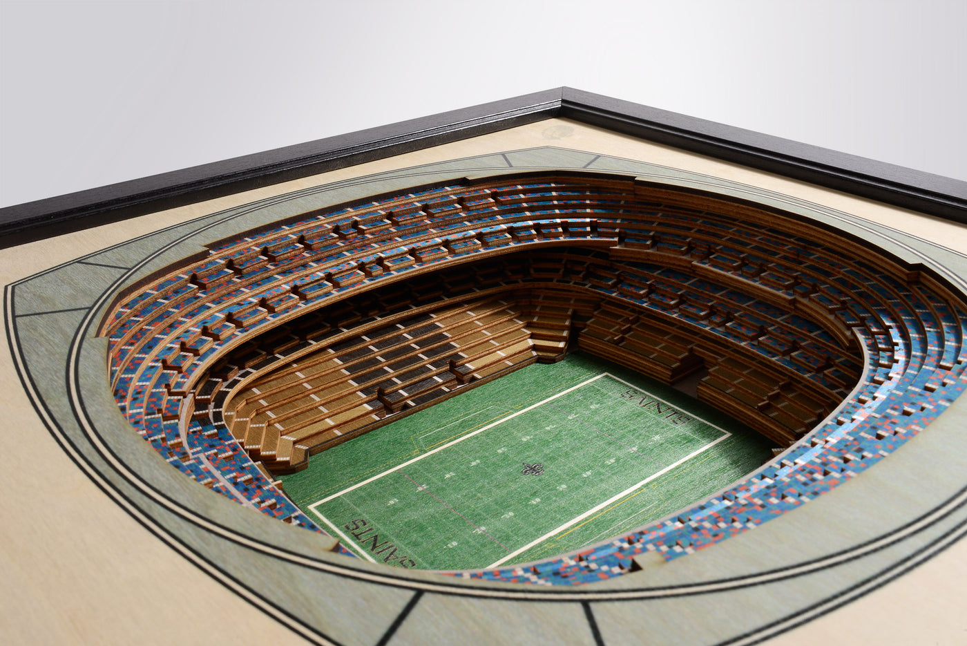 New Orleans Saints 25-Layer 3D "StadiumViews" Wall Decor - Texas Time Gifts and Fine Art