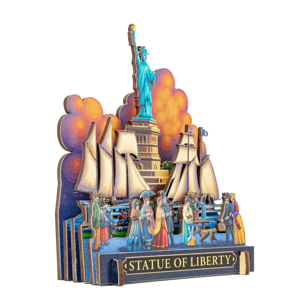 "Statue of Liberty" 3D CityScape (Desk Decor) - Texas Time Gifts and Fine Art