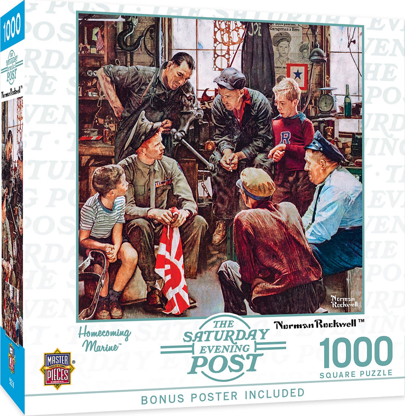 HOMECOMING MARINE by Norman Rockwell Jigsaw Puzzle - Texas Time Gifts and Fine Art 220827