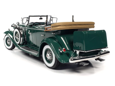1932 Cadillac V16 Phaeton in Dark Green Die-cast Collectible - Texas Time Gifts and Fine Art