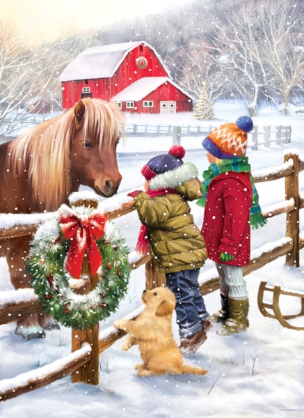 "Christmas Pony" Jigsaw Puzzle - Texas Time Gifts and Fine Art