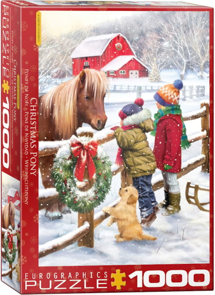 "Christmas Pony" Jigsaw Puzzle - Texas Time Gifts and Fine Art