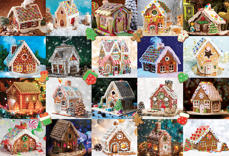 Gingerbread House Jigsaw Puzzle with Tin Case - Texas Time Gifts and Fine Art