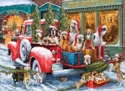 Puppy Presents Jigsaw Puzzle - Texas Time Gifts and Fine Art