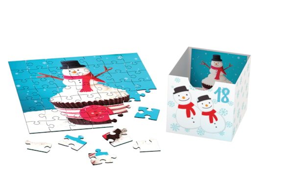 "Sweet Christmas" 24 Advent Jigsaw Puzzles (Drawer-Style Box Set)