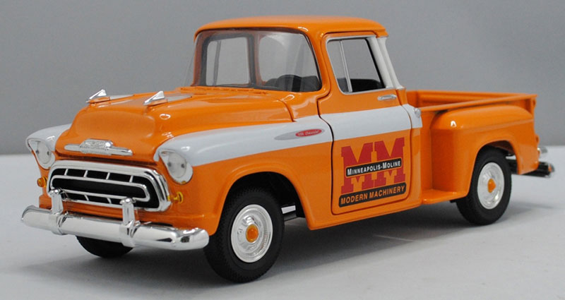 1957 Chevrolet Pickup Truck "Minneapolis Moline" Die-cast Collectible - Texas Time Gifts and Fine Art