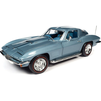 1967 Chevrolet "Corvette" Hardtop in Elkhart Blue Die-cast Collectible - Texas Time Gifts and Fine Art