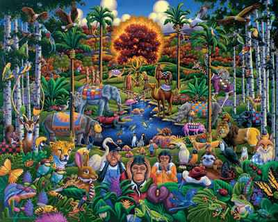 "Animals of Eden" Jigsaw Puzzle - Texas Time Gifts and Fine Art