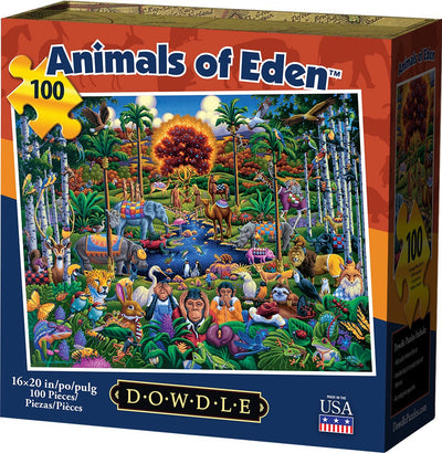 "Animals of Eden" Jigsaw Puzzle - Texas Time Gifts and Fine Art