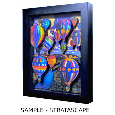 "Austin" Stratascape Dimensional Wall Art - Texas Time Gifts and Fine Art