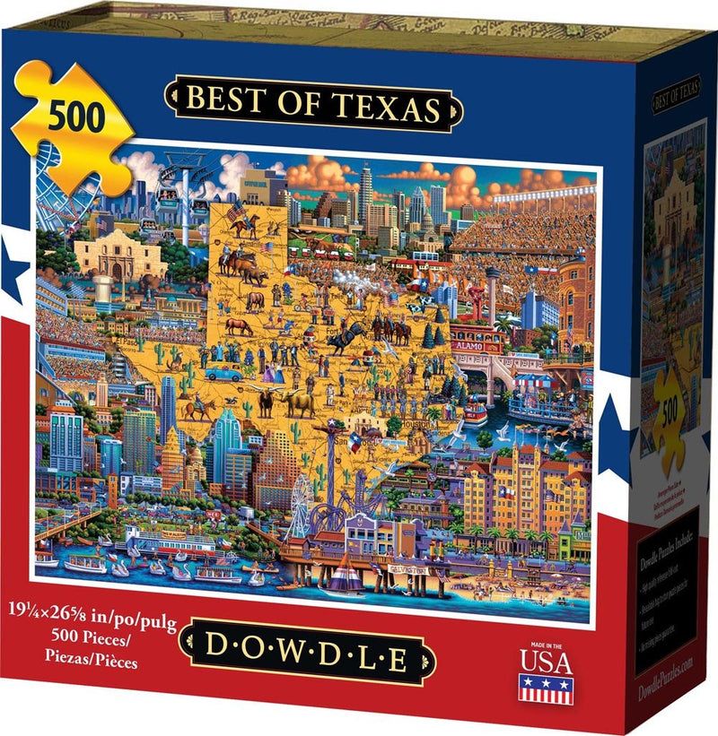 "Best of Texas" Jigsaw Puzzle - Texas Time Gifts and Fine Art