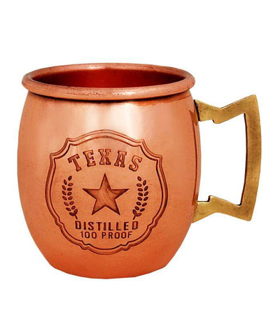 Texas "Mini-Mule" Copper "Shot Mug" - Texas Time Gifts and Fine Art