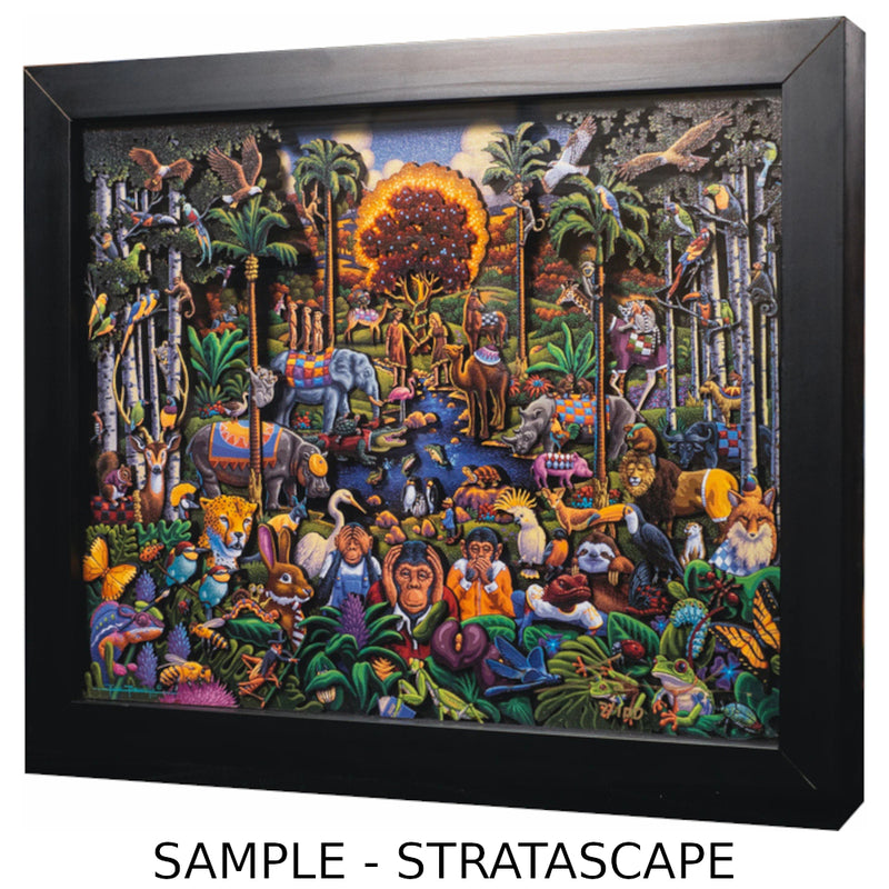 "Christmas Delivery" Stratascape Dimensional Wall Art - Texas Time Gifts and Fine Art