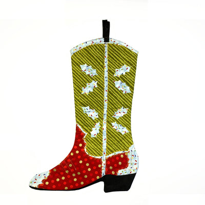 "Cowboy Boot" Christmas Stocking #14 - Texas Time Gifts and Fine Art