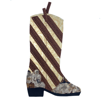 "Cowboy Boot" Christmas Stocking #6 - Texas Time Gifts and Fine Art
