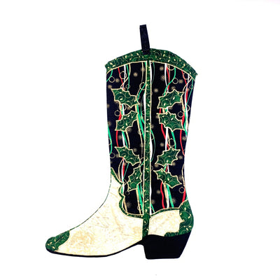 "Cowboy Boot" Christmas Stocking #9 - Texas Time Gifts and Fine Art