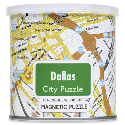 "Dallas" Magnetic Jigsaw Puzzle - Texas Time Gifts and Fine Art