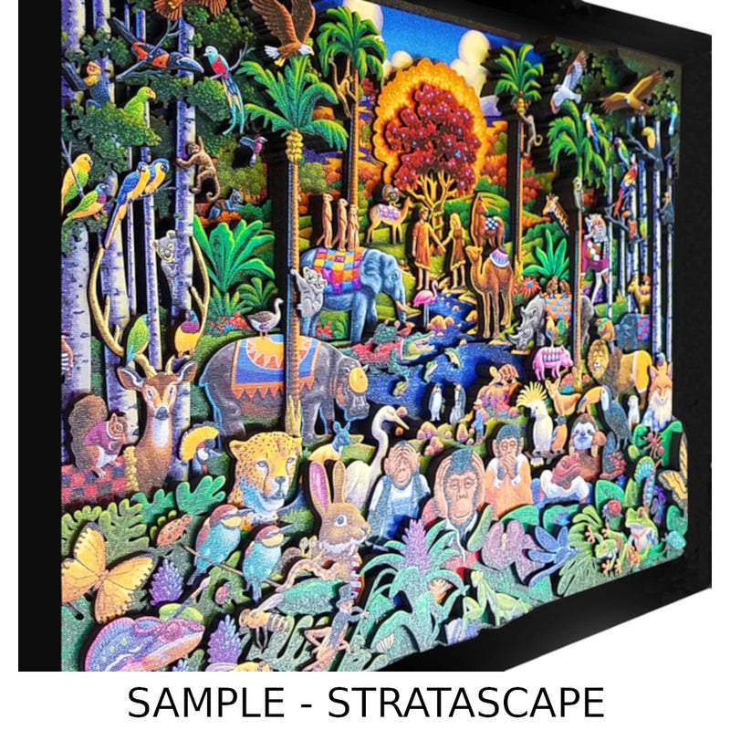 "Festival of Trees" (Salt Lake City) Stratascape Dimensional Wall Art - Texas Time Gifts and Fine Art