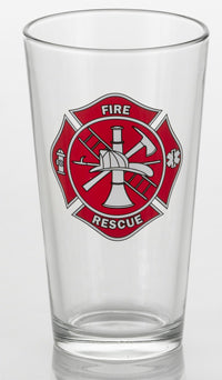 "Fire + Rescue" Mixing Glasses (Set of Four) - Texas Time Gifts and Fine Art 220828