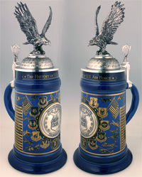 "History of the U.S. Air Force" Stoneware Beer Stein—Limited Edition - Texas Time Gifts and Fine Art 220823
