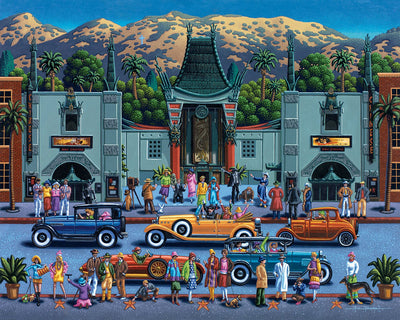 "Hollywood" Rolled Canvas Giclée Print Wall Art - Texas Time Gifts and Fine Art