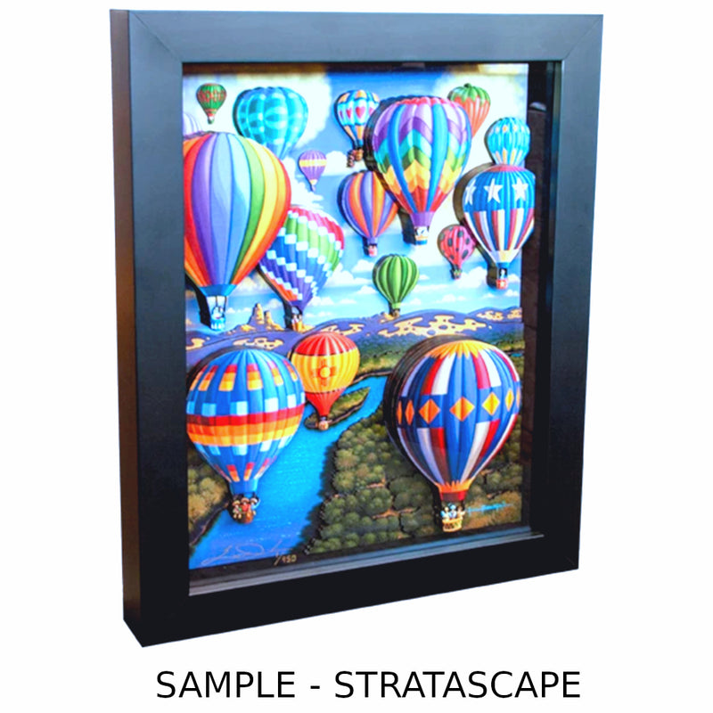 "Hollywood" Stratascape Dimensional Wall Art - Texas Time Gifts and Fine Art - Texas Time Gifts and Fine Art
