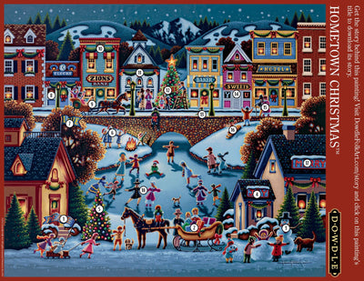 "Hometown Christmas" Jigsaw Puzzle - Texas Time Gifts and Fine Art