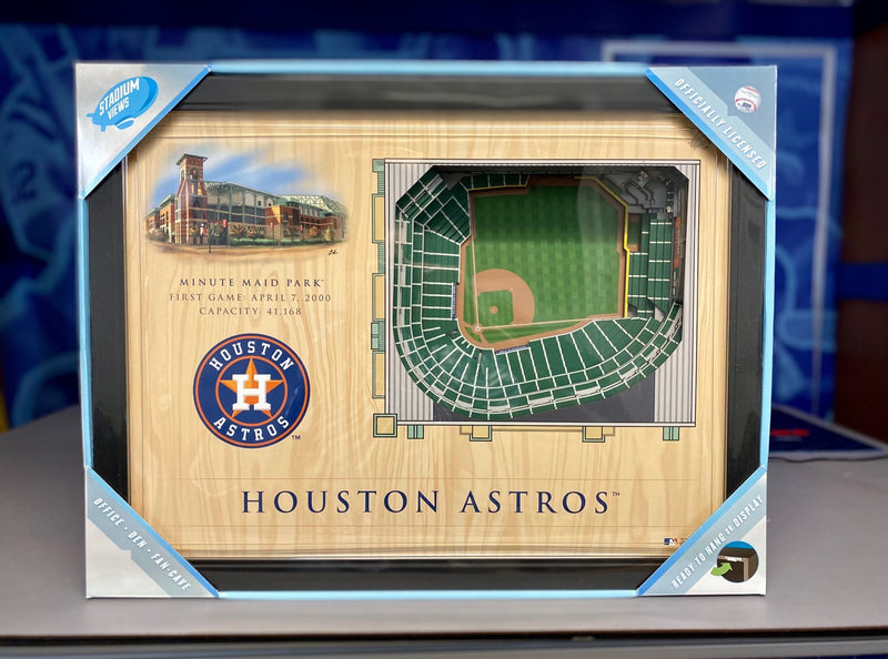 Houston Astros—Minute Maid Park 25-Layer "StadiumViews" 3D Wall Art - Texas Time Gifts and Fine Art