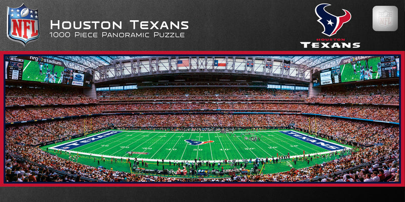 "Houston Texans NFL Panoramics" (NRG Stadium) 1000 Piece Jigsaw Puzzle - Texas Time Gifts and Fine Art