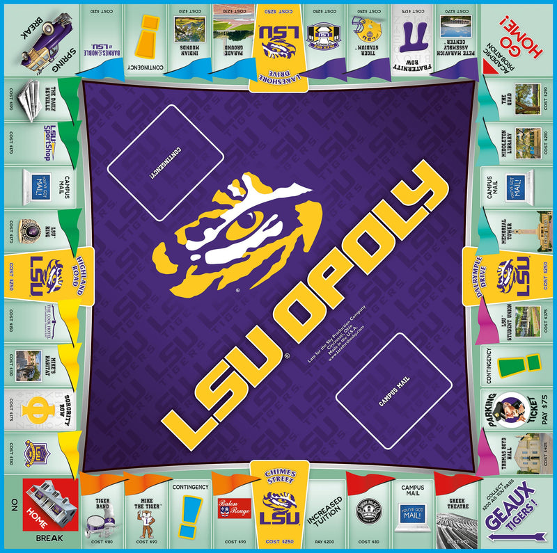 "LSU-Opoly" Board Game - Texas Time Gifts and Fine Art