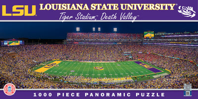 "LSU" (Tiger Stadium) Panoramic Jigsaw Puzzle - Texas Time Gifts and Fine Art