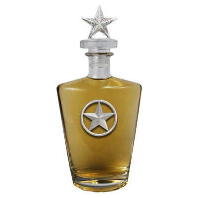"Lone Star" 25 Oz Royal Decanter with Lone Star 3D Top - Texas Time Gifts and Fine Art