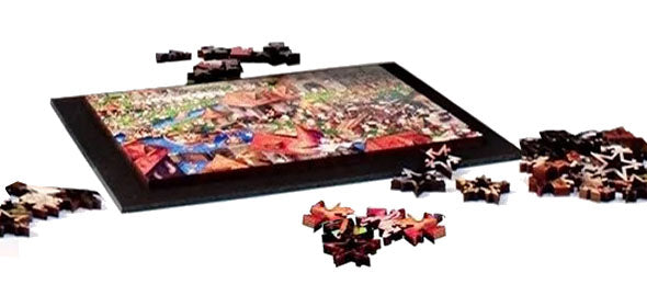 "Minor Adjustments" Premium Wooden Jigsaw Puzzle with Ash Wood Storage Box—Postcard-Size - Texas Time Gifts and Fine Art