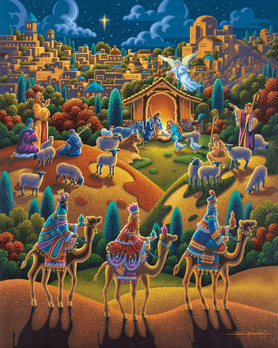 "Nativity" Rolled Canvas Giclée Print Wall Art - Texas Time Gifts and Fine Art