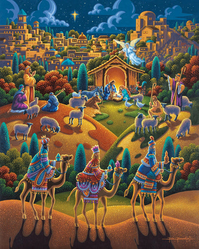 "Nativity" Stratascape Dimensional Wall Art - Texas Time Gifts and Fine Art