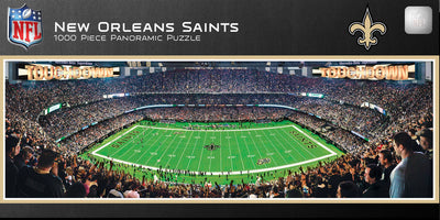 "New Orleans Saints NFL Panoramics" (The Mercedes-Benz Superdome) 1000 Piece Jigsaw Puzzle - Texas Time Gifts and Fine Art